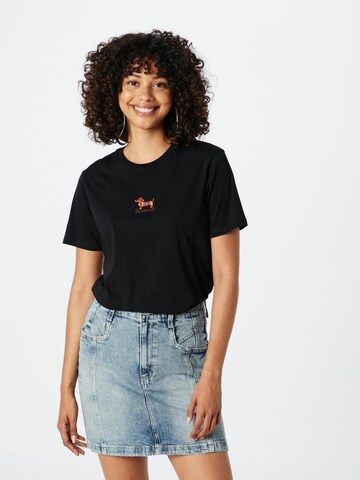 Tricou 'Dacksi' de la Iriedaily pe negru: față