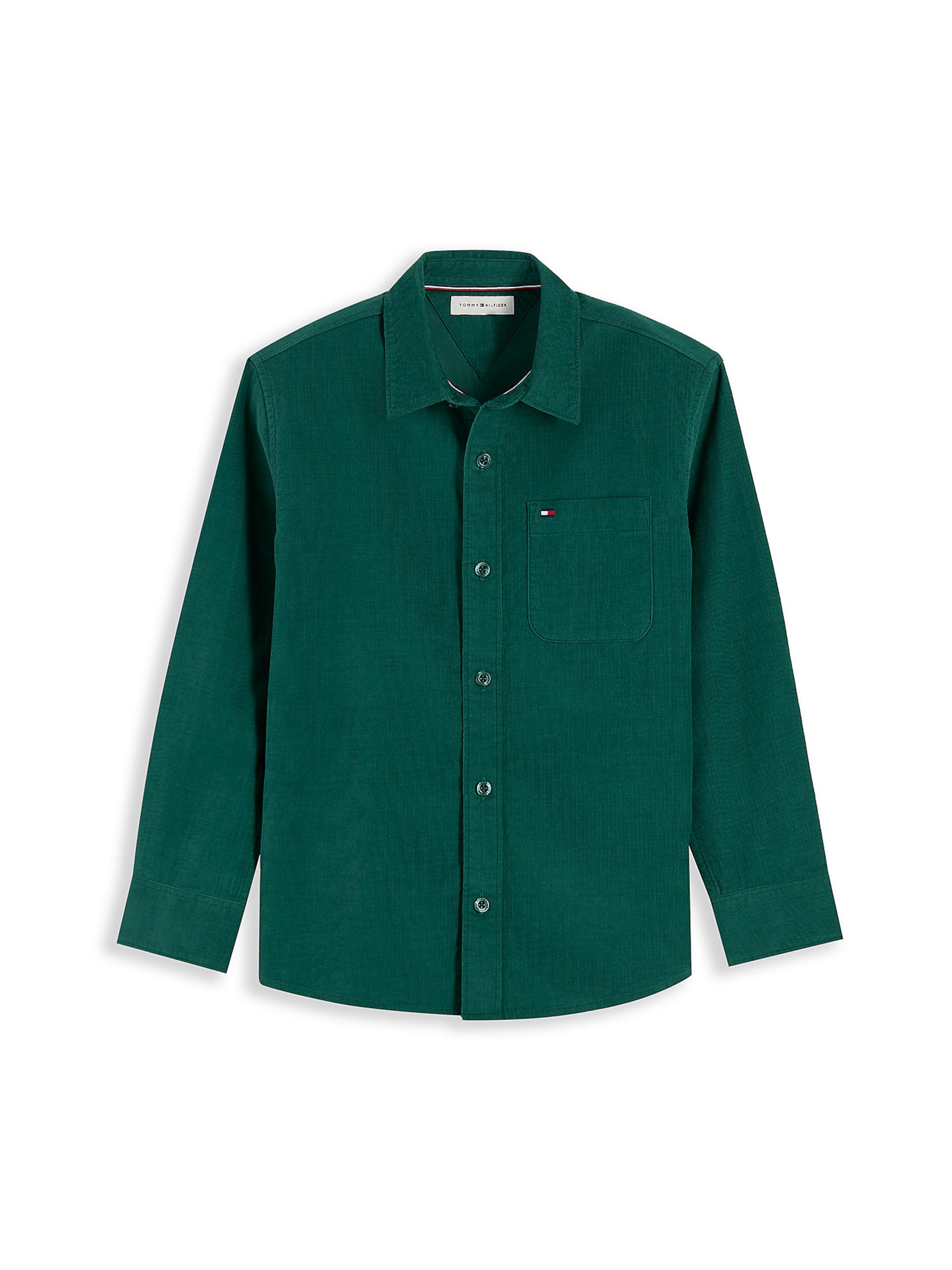 Chemise TOMMY HILFIGER en vert : devant