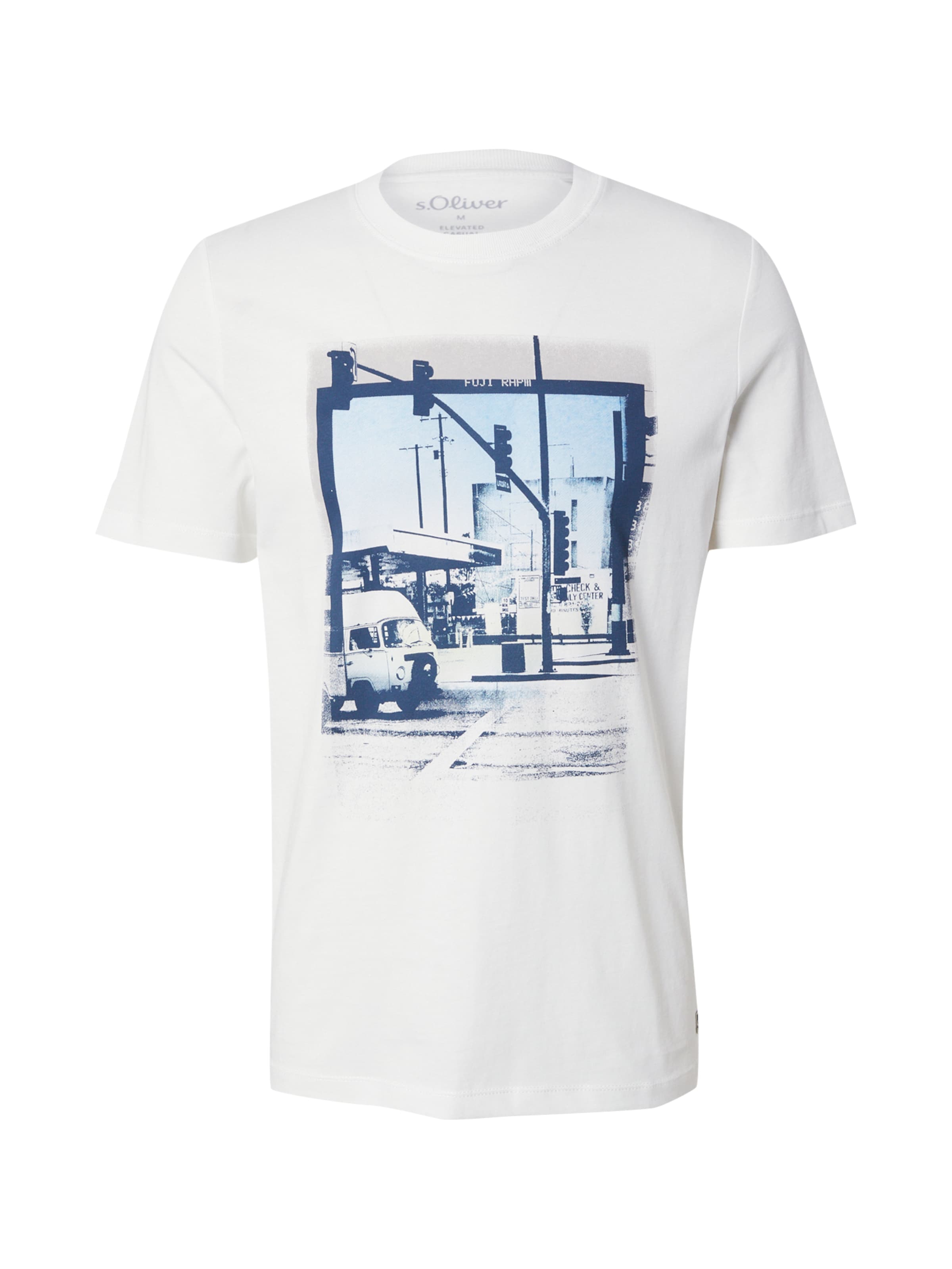 T-Shirt s.Oliver en blanc : devant