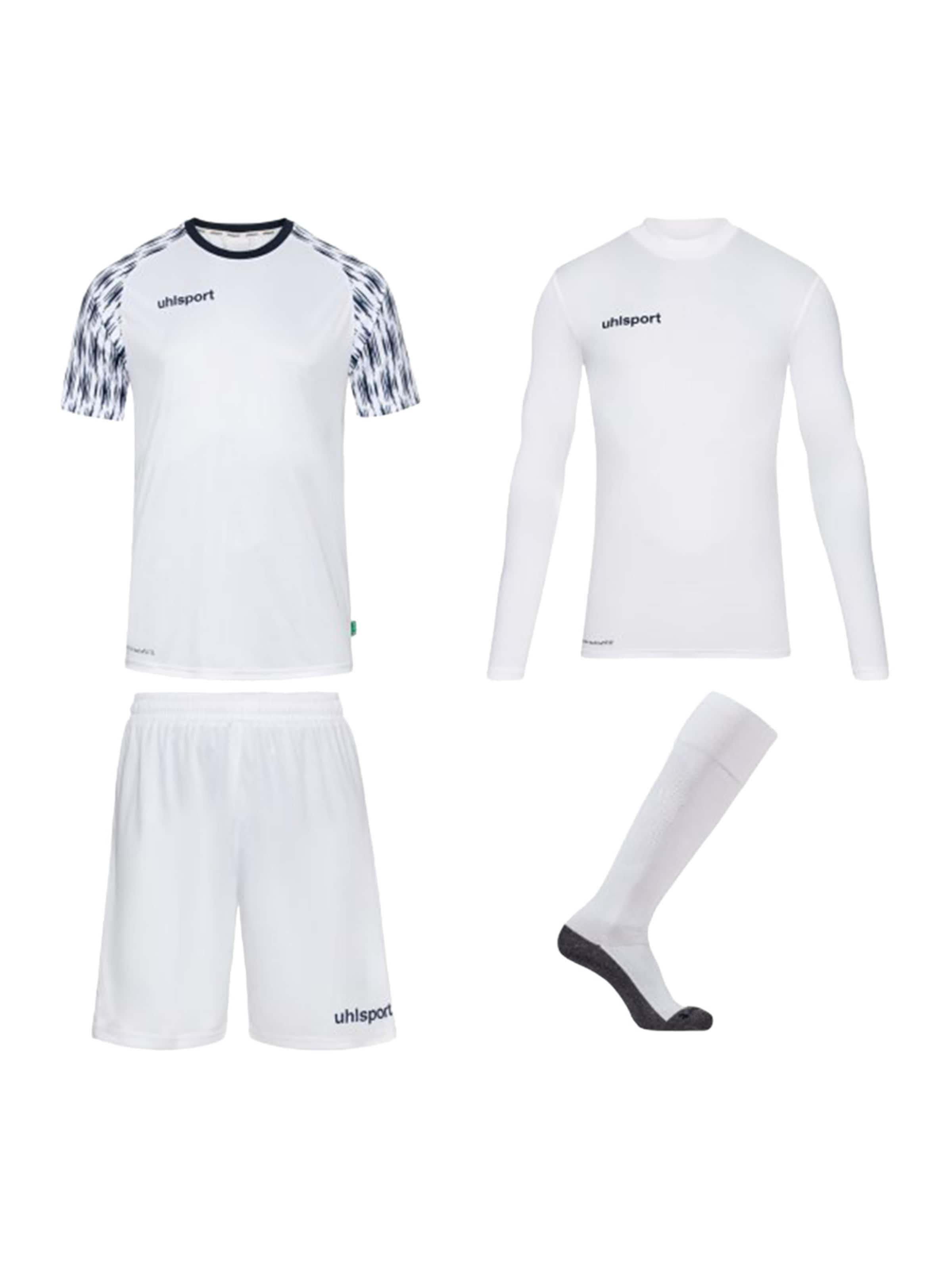 UHLSPORT Trainingsanzug in Weiß: Vorderseite