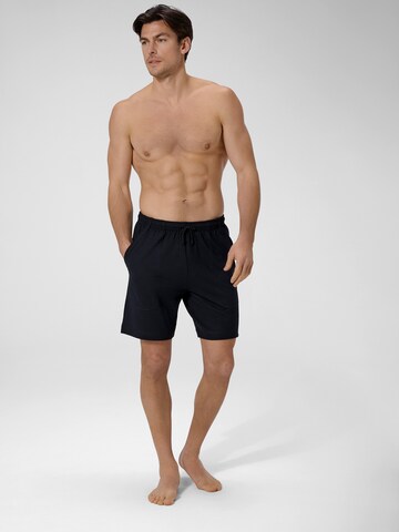 Pantalon de pyjama ' Lounge Kurz ' Ammann en noir : devant