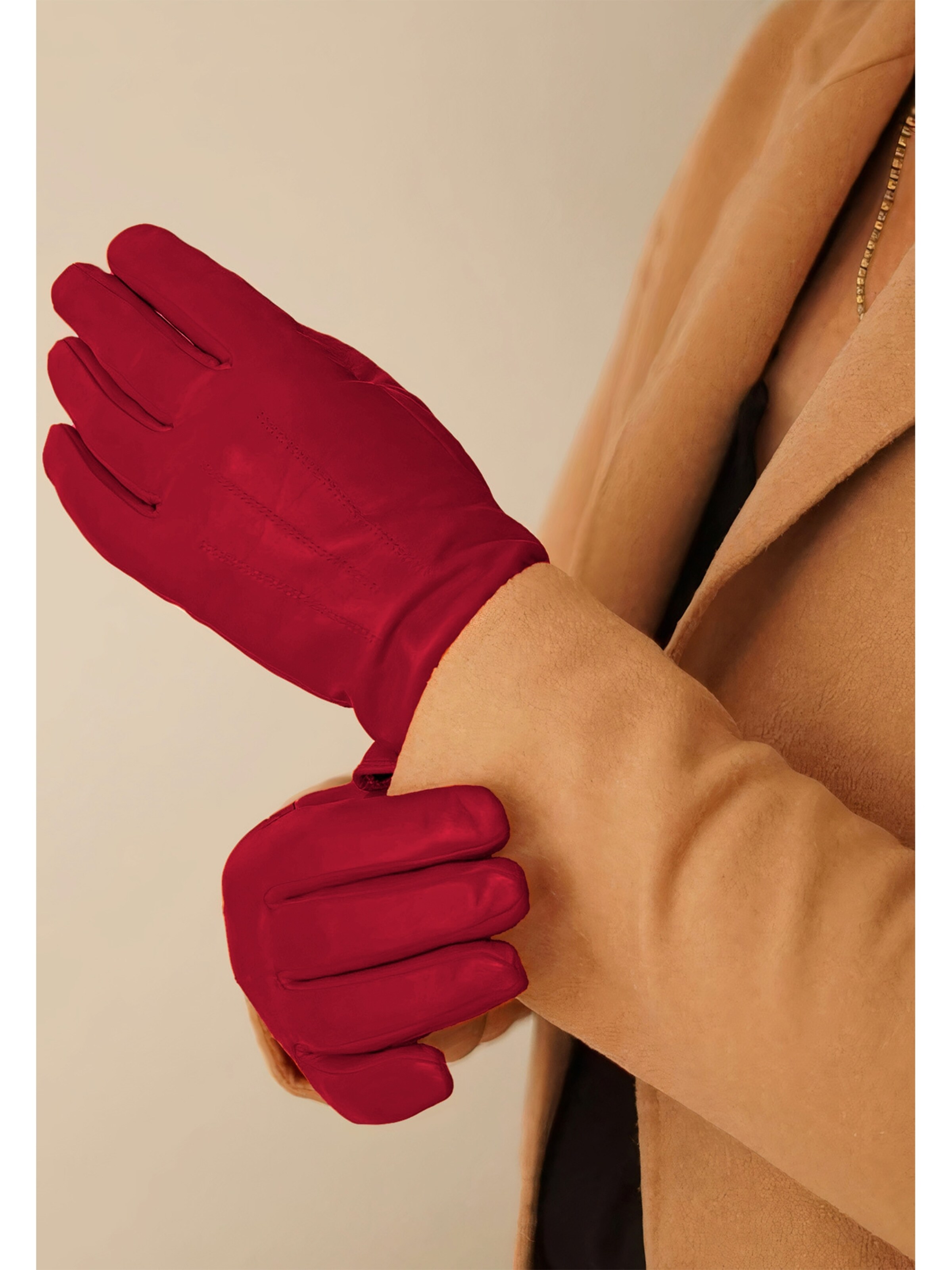 KESSLER Fingerhandschuhe 'CARLA' in Rot