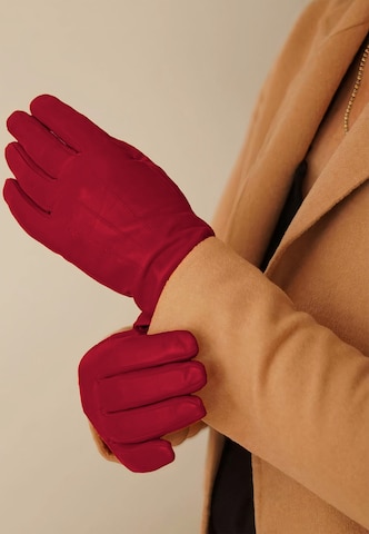 KESSLER Full Finger Gloves in Red