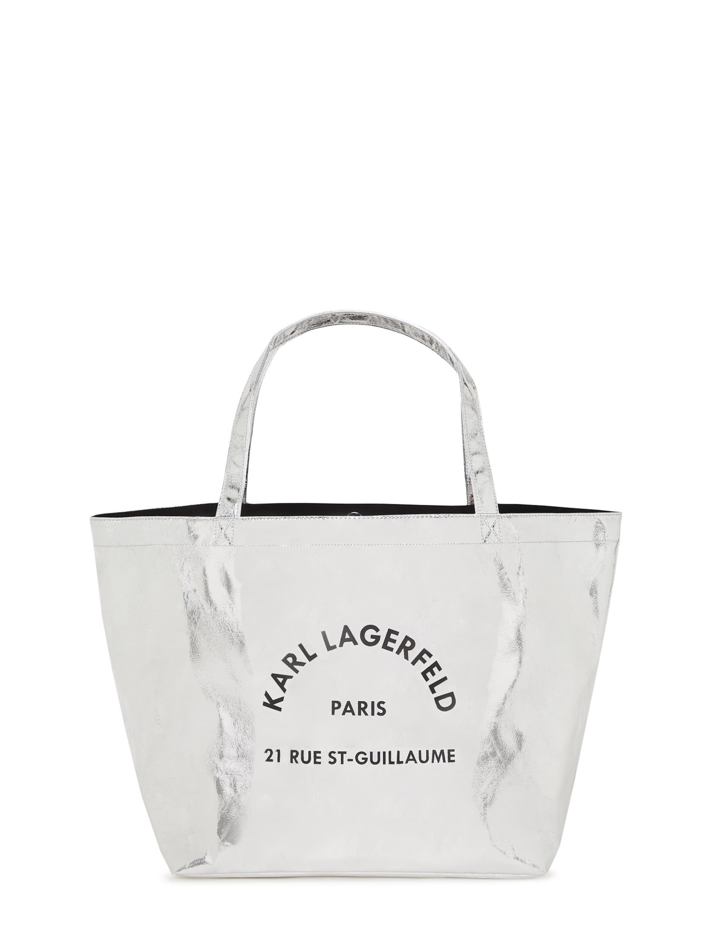 Karl Lagerfeld Shopper 'Rue St-Guillaume' - Strieborná: predná strana