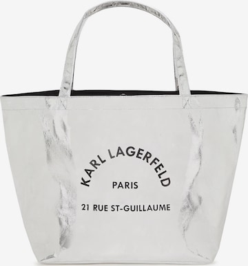 sidabrinė Karl Lagerfeld Pirkinių krepšys 'Rue St-Guillaume': priekis
