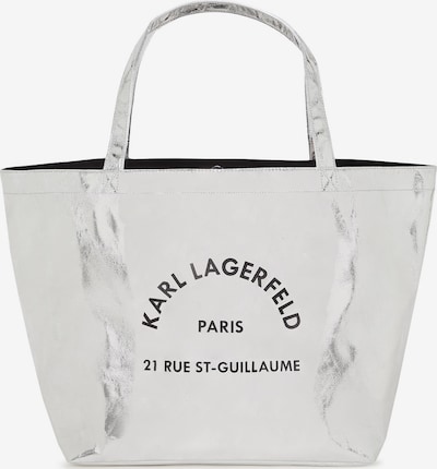 Karl Lagerfeld Shopper torba 'Rue St-Guillaume' u crna / srebro, Pregled proizvoda