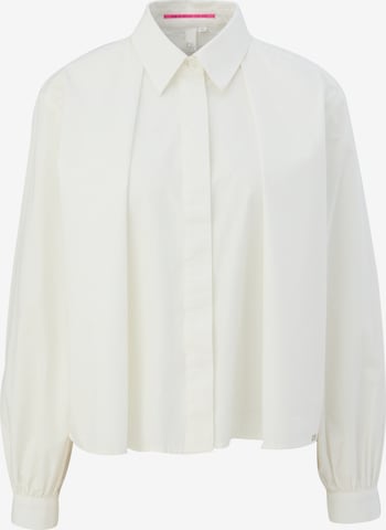 QS Blouse in Beige: voorkant