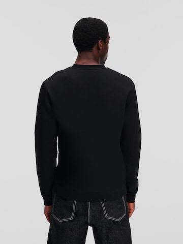Sweat-shirt 'Check Degrade' Karl Lagerfeld en noir