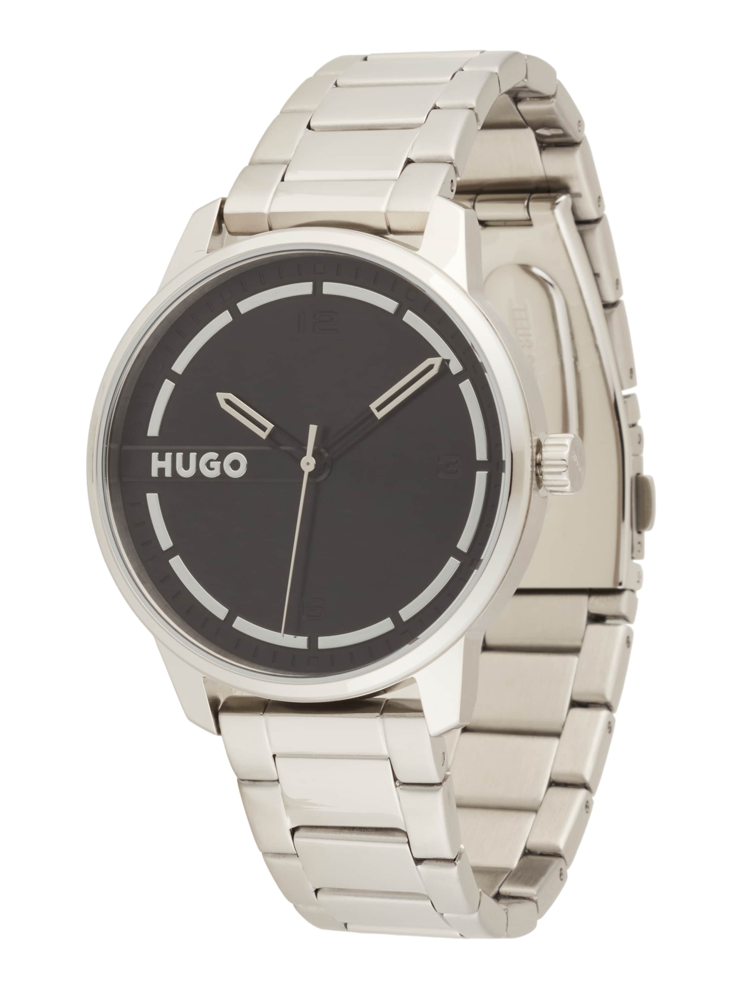 HUGO Analog watch '#STAMP' in Silver: front