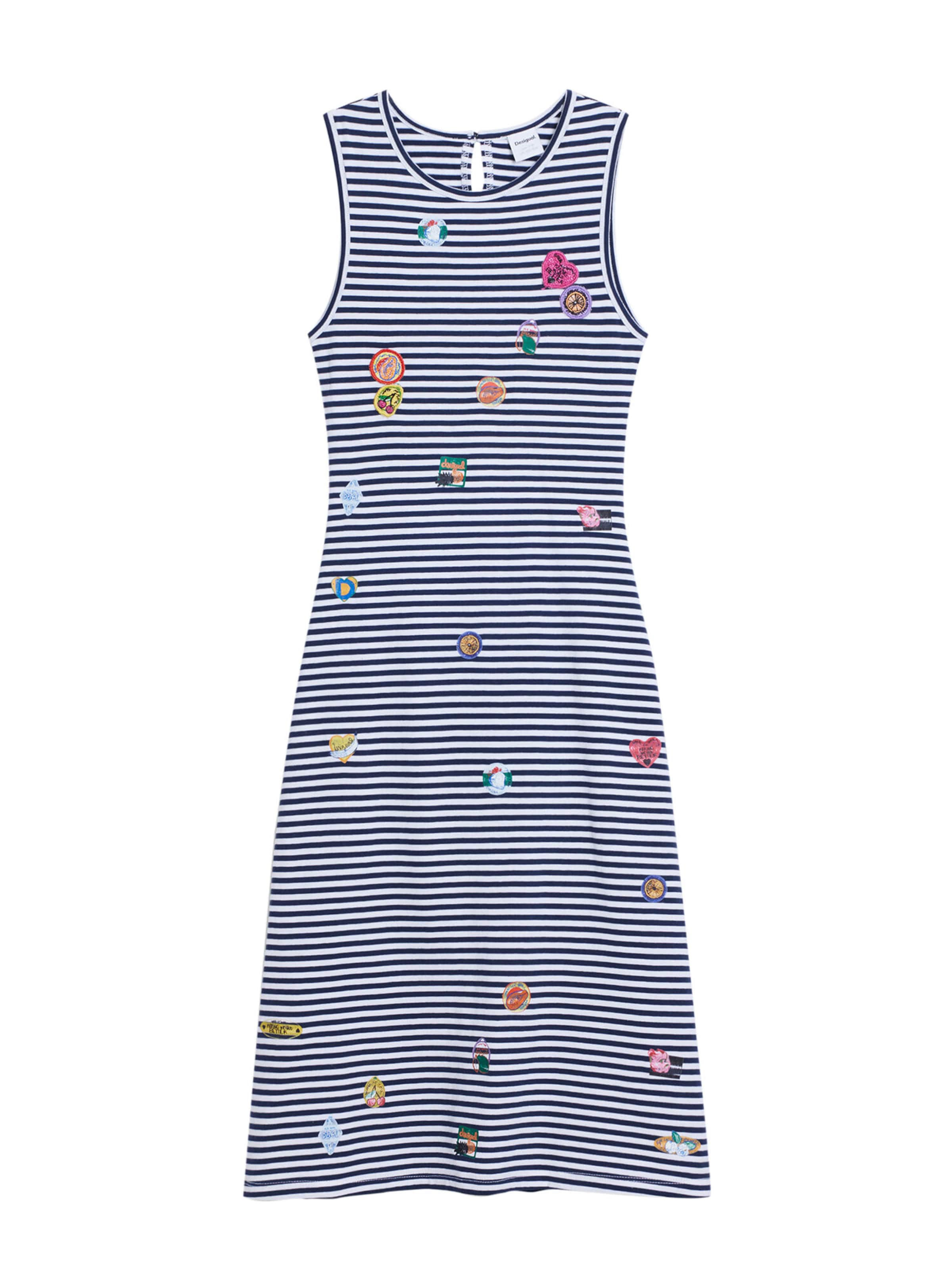 Desigual Šaty – modrá: přední strana