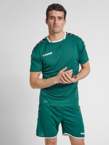 Hummel - Camisa funcionais em verde: frente