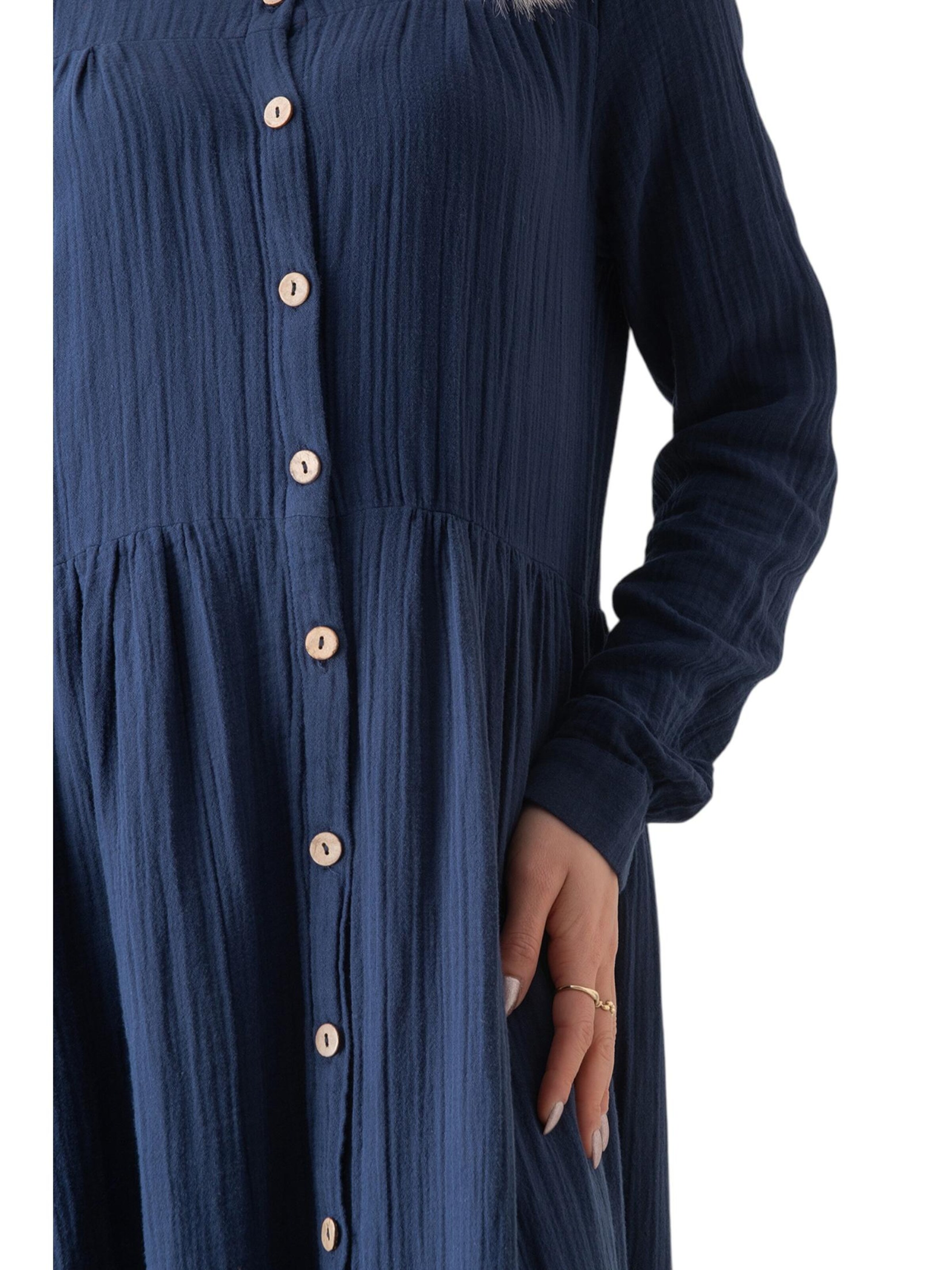 WENOR - Vestido camisero 'SABRA' en azul