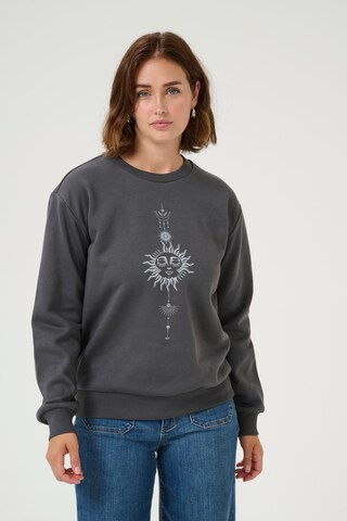 Kaffe Sweatshirt 'Sun' in Grau: Vorderseite