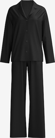 CALIDA Pyjama 'Striped Dreams' in Schwarz: Vorderseite