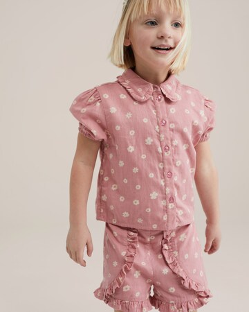WE Fashion Regular Trousers in Pink: front