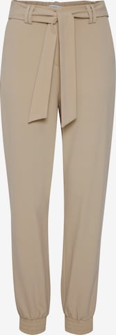 b.young Tapered Broek 'BYDANTA' in Beige: voorkant