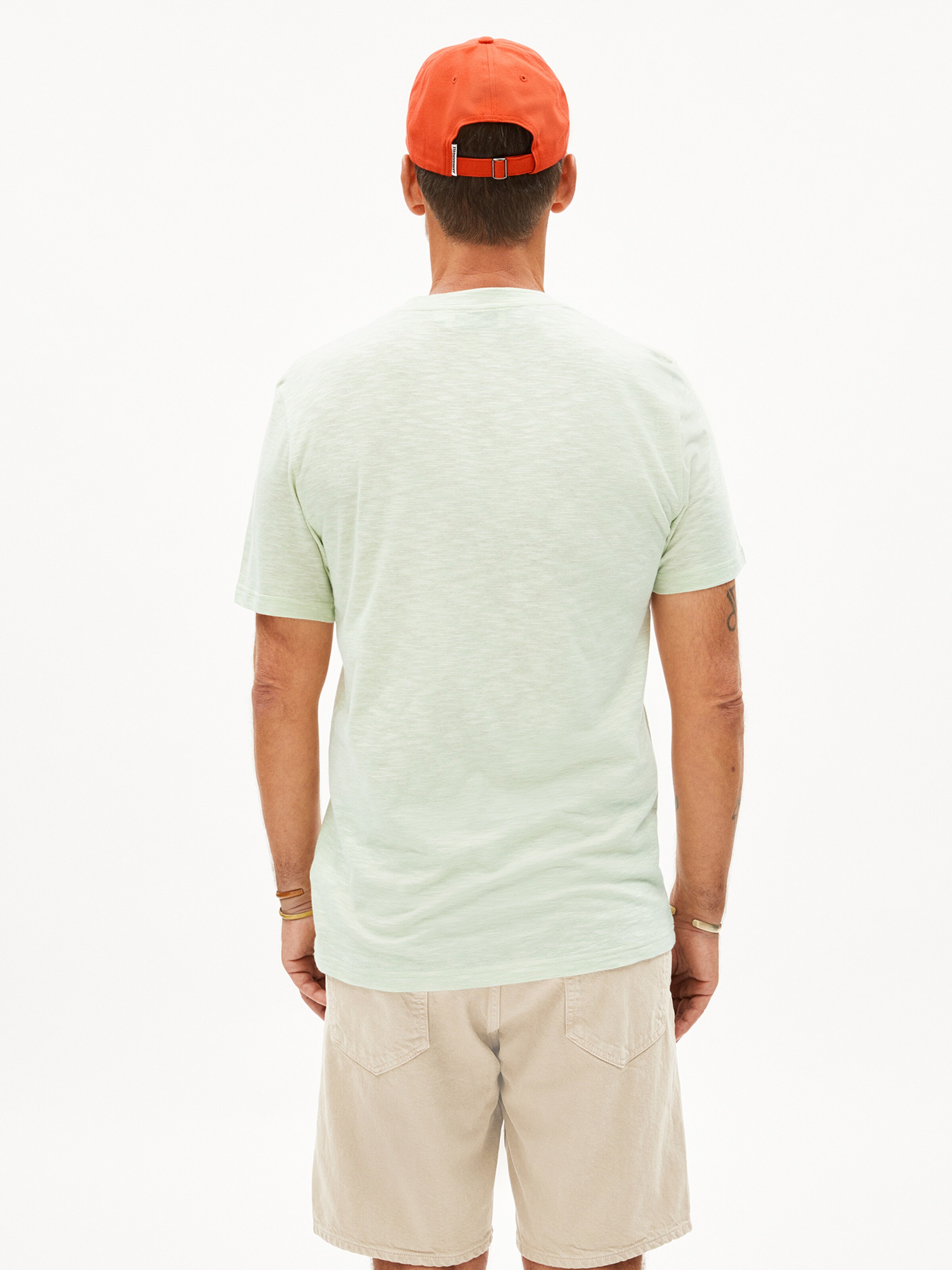 ARMEDANGELS T-Shirt JAAMES STRUCTURE in Grün: Vorderseite