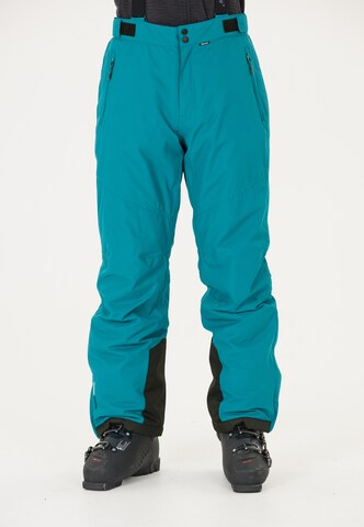 Whistler Regular Workout Pants 'Fairfax' in Blue: front