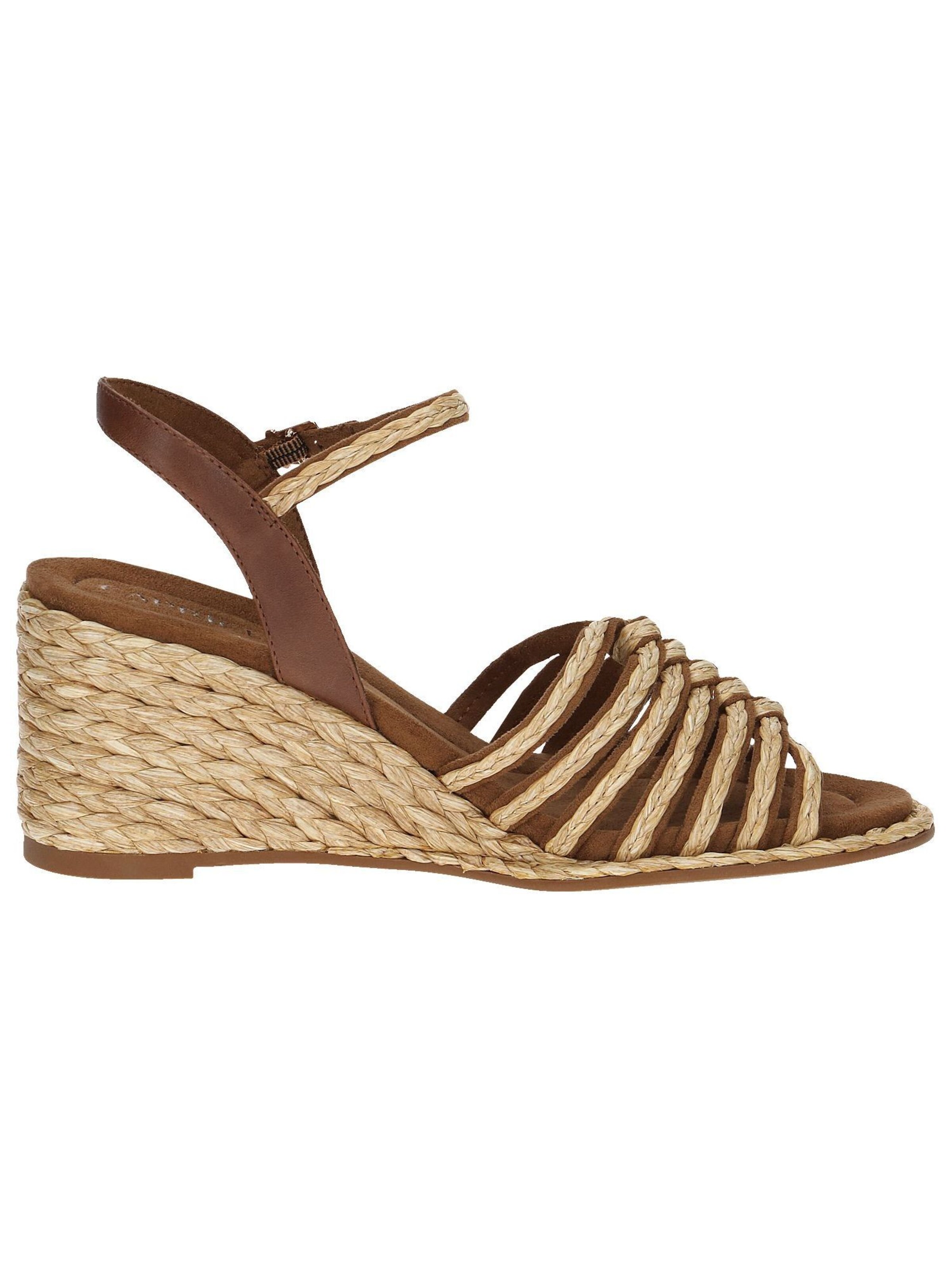 CAPRICE Sandalen met riem in Bruin