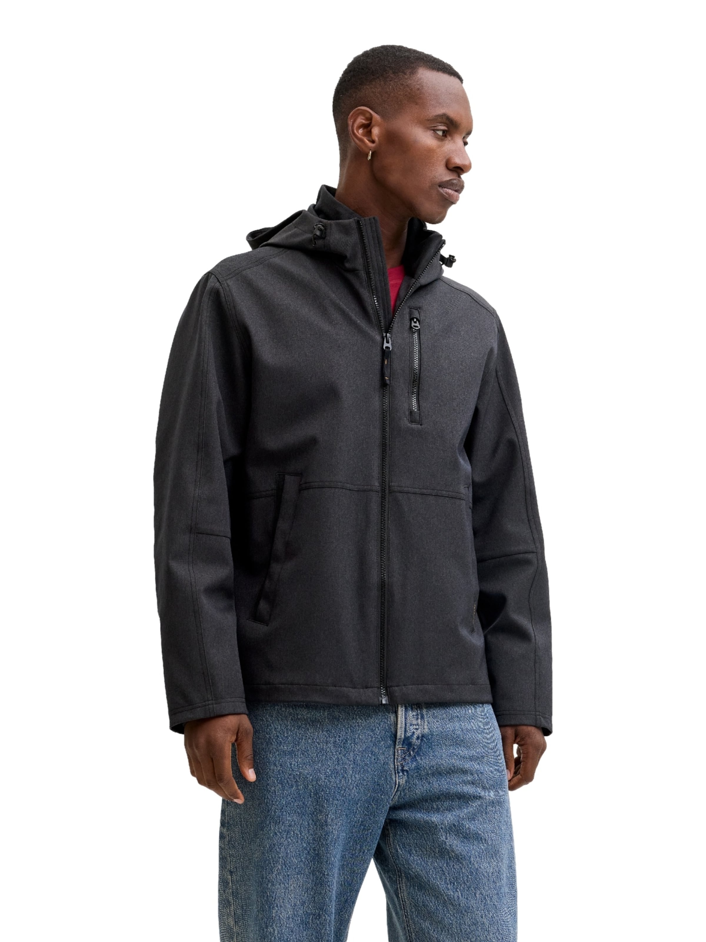 JACK & JONES Tussenjas 'Adam' in Zwart