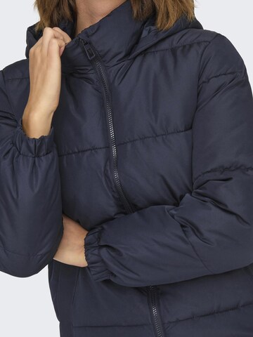 ONLY Wintermantel in Blauw