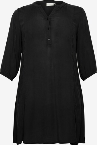 Robe 'Clouisa' KAFFE CURVE en noir : devant