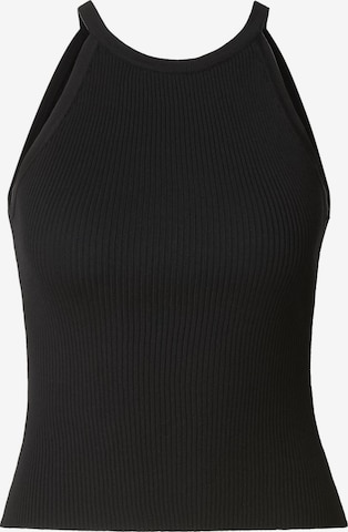 Estelou Top in Schwarz: Vorderseite