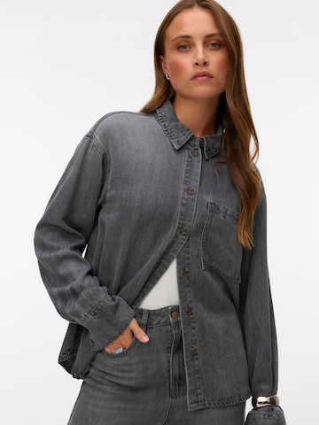 VERO MODA Blouse 'VMLucea' in Grijs: voorkant