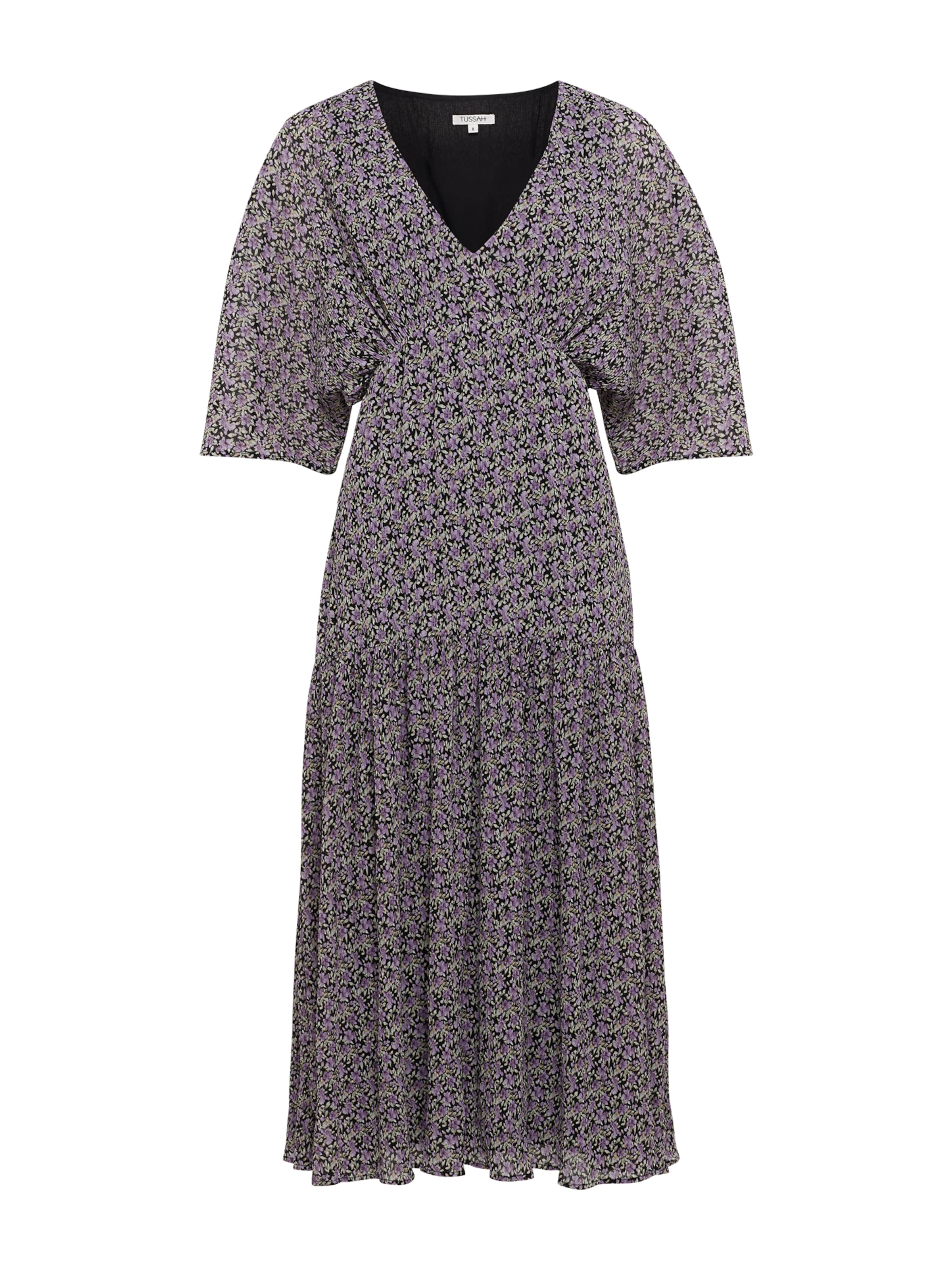 Tussah Šaty 'ORIANI' - Fialová: predná strana