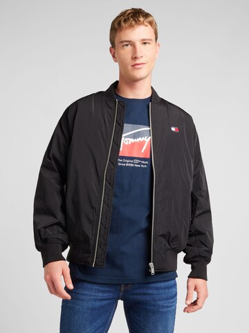 Giacca di mezza stagione di Tommy Jeans in nero: frontale