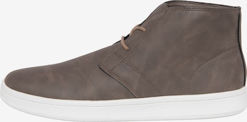 Baskets hautes Ombre en marron : devant