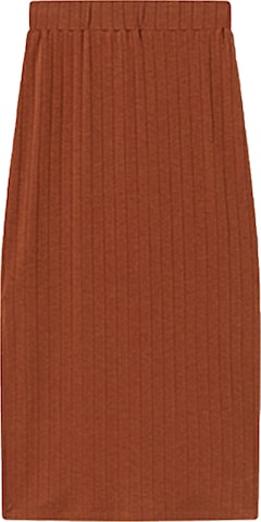 Thinking MU Skirt ' Trash Olivia Skirt ' in Brown: front