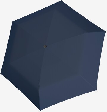 Doppler Paraplu 'Carbonsteel Slim' in Blauw: voorkant