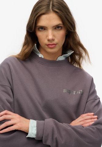 Superdry Sweatshirt 'Old School Tattoo' in Grey