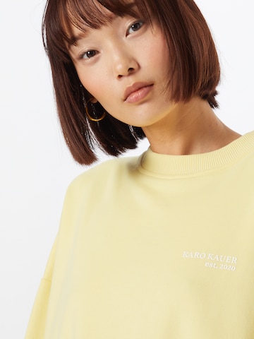 Karo Kauer Sweatshirt 'Ella' in Yellow