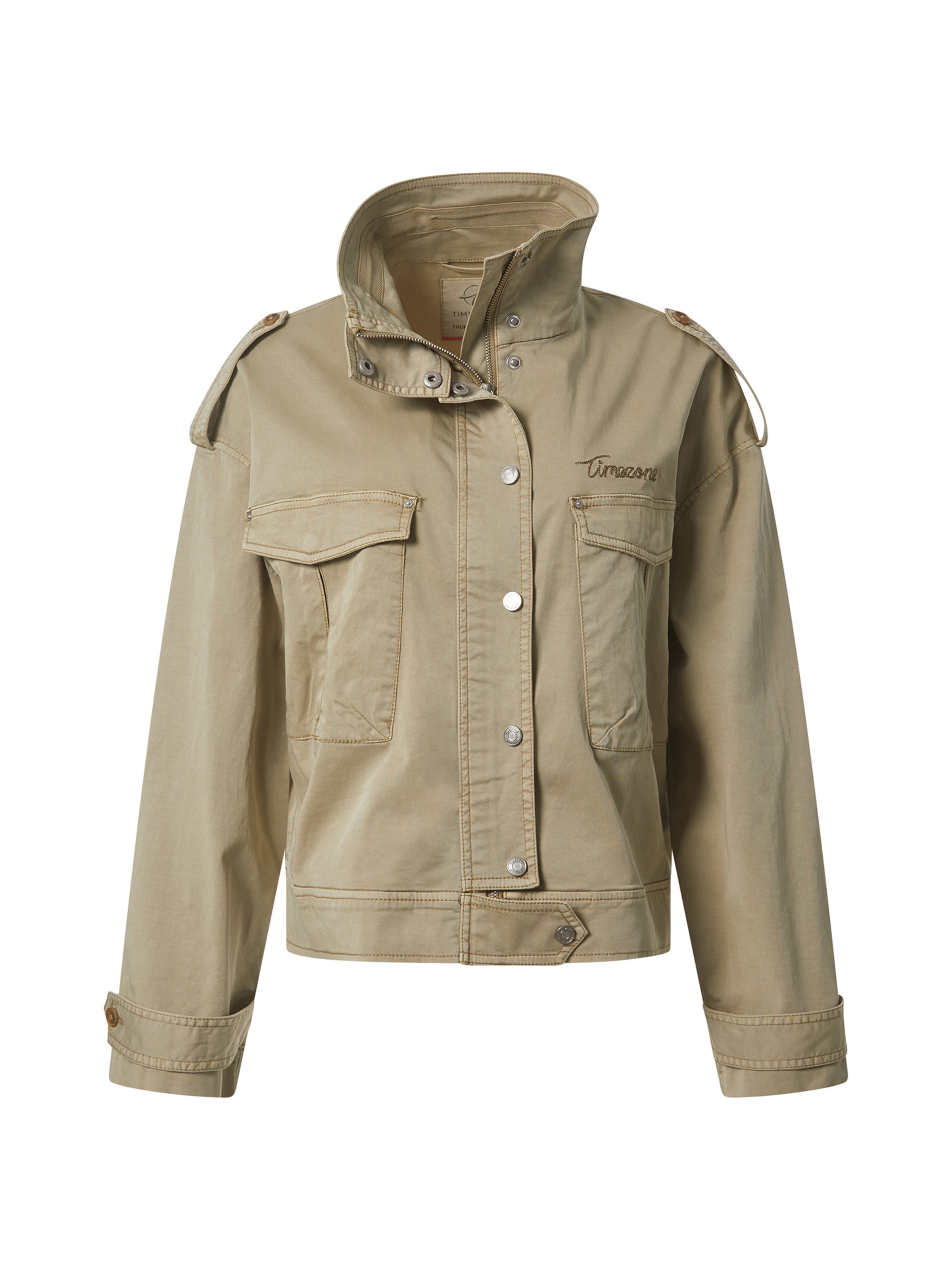 TIMEZONE Freizeitjacke 'Utility' in Beige: Vorderseite