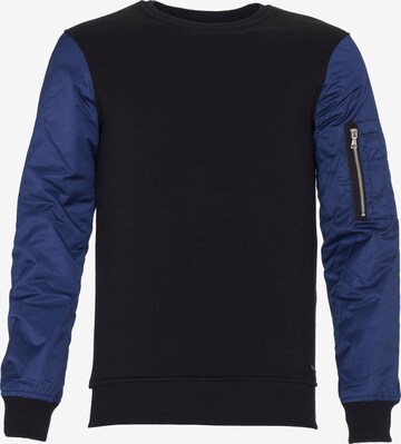 PLUS EIGHTEEN Sweatshirt in Blauw: voorkant