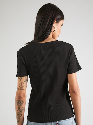 Lindex Koszulka 'Lova' w kolorze czarny