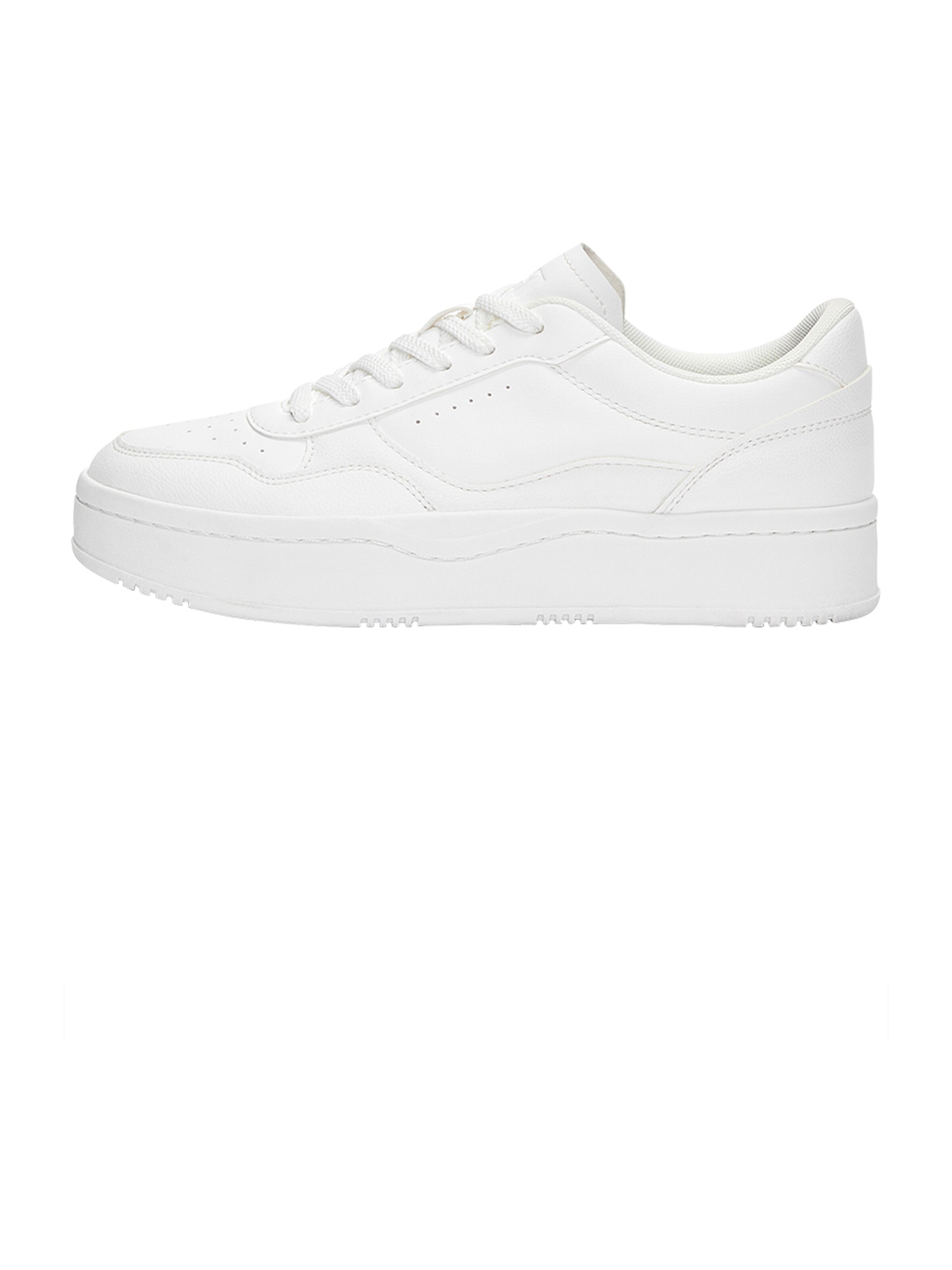 Pull&Bear Låg sneaker i vit