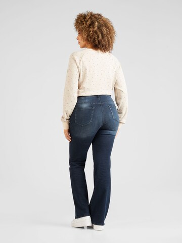 ONLY Carmakoma Flared Jeans 'WILLY' in Blau