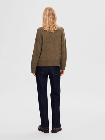 SELECTED FEMME Pullover in Braun