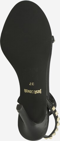 Just Cavalli Sandali s paščki | črna barva