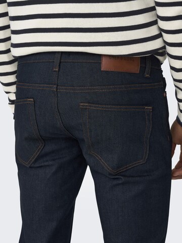 Coupe slim Jean Only & Sons en bleu