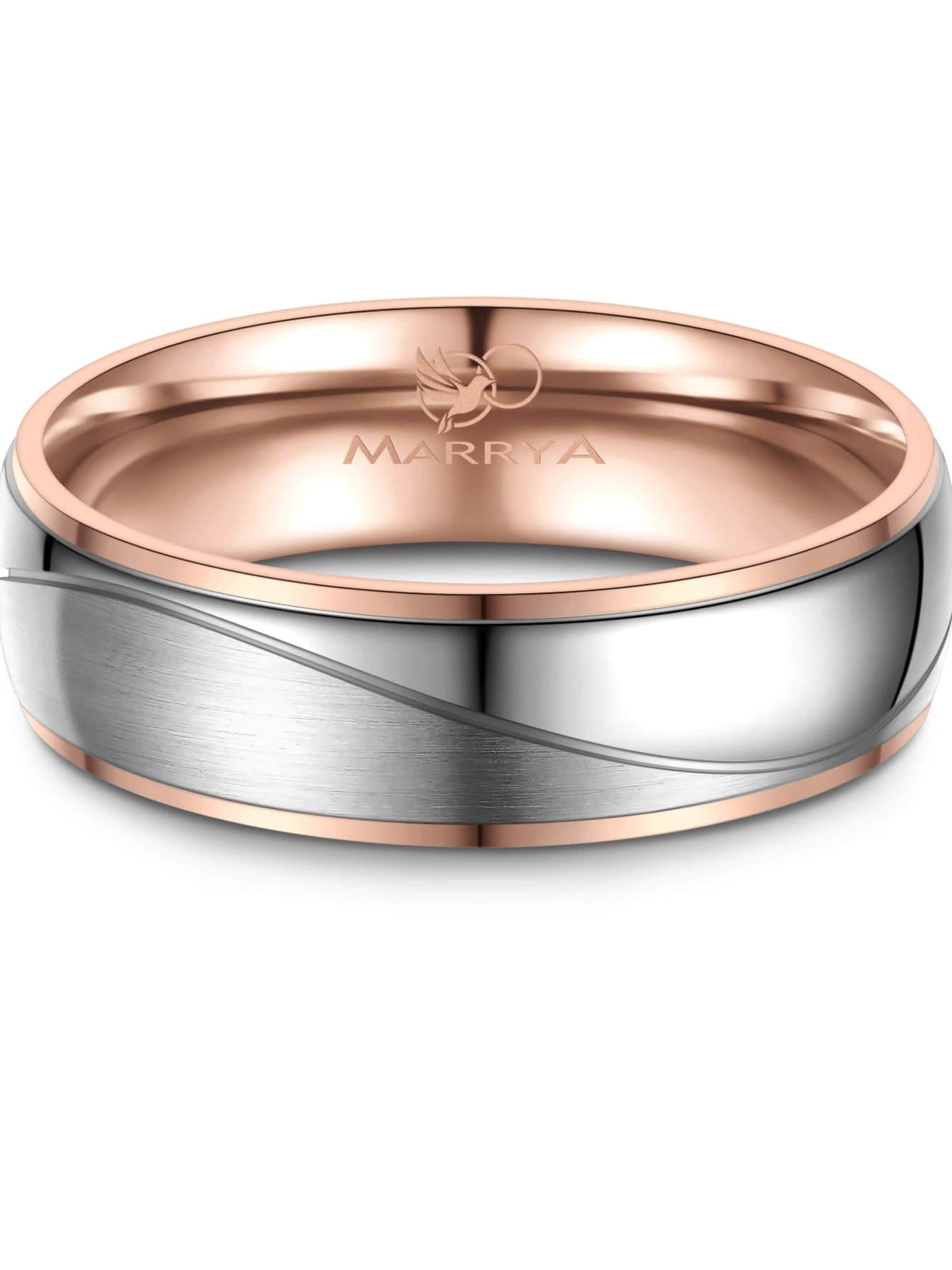 MARRYA Ring 'MARRYA TI-25 Ehering aus Titan' in Zilver