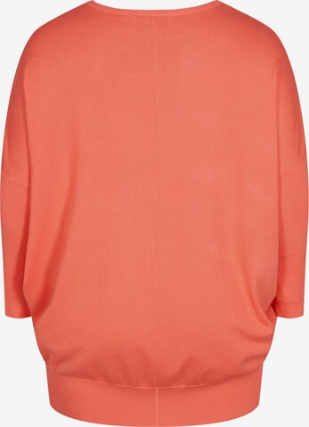 Zizzi Pullover 'Carrie' in Orange