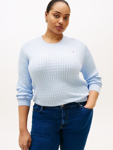 Tommy Hilfiger Curve Pulover | modra barva: sprednja stran