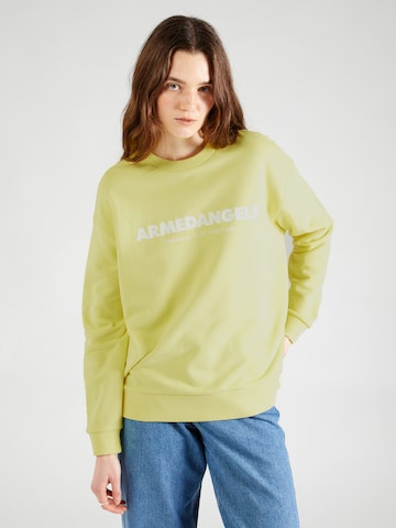 ARMEDANGELS - Sweatshirt 'ARIN' em amarelo: frente