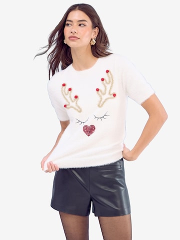 Pull-over Lipsy en blanc : devant