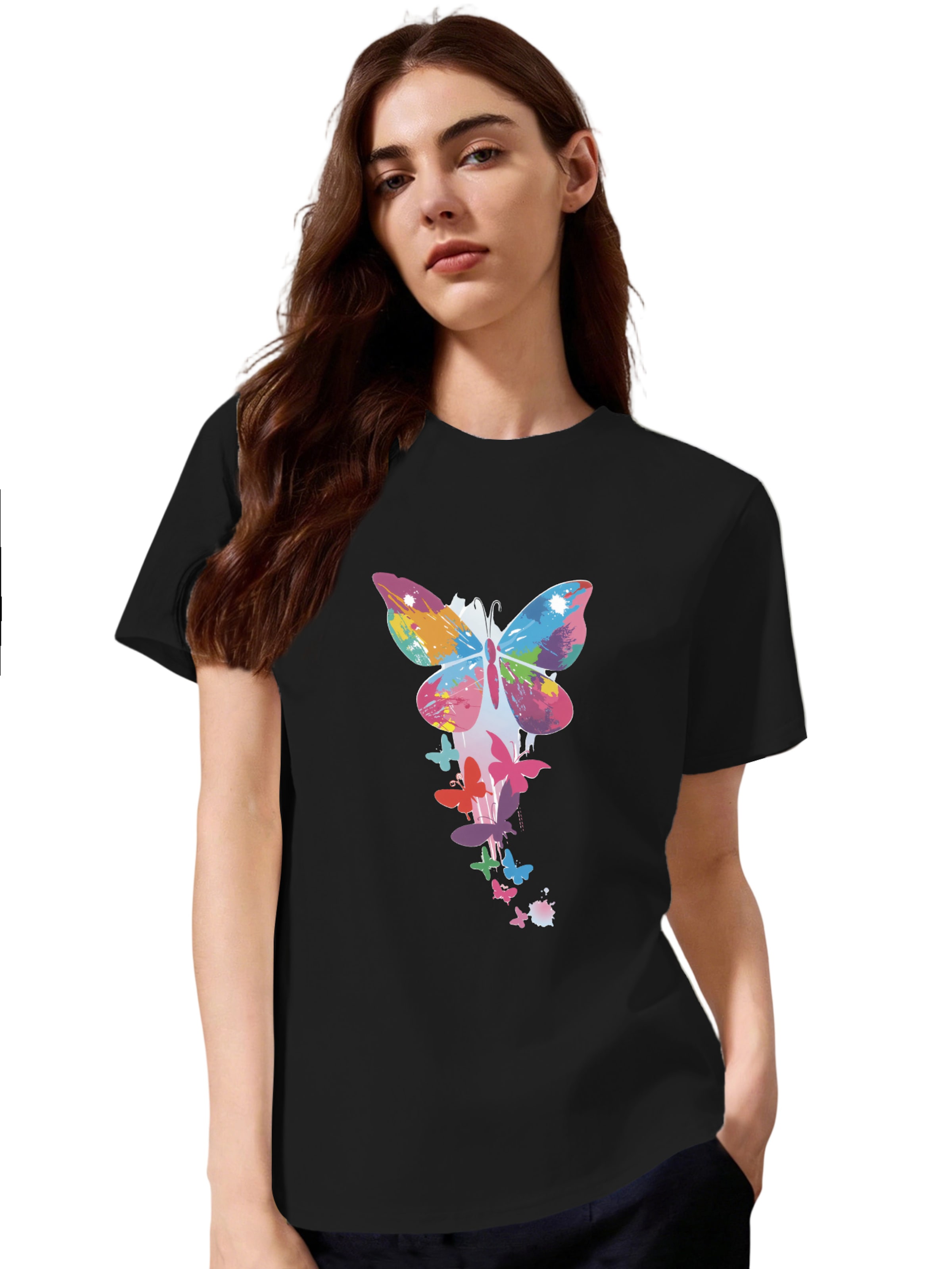 T-shirt GORHEY en noir : devant