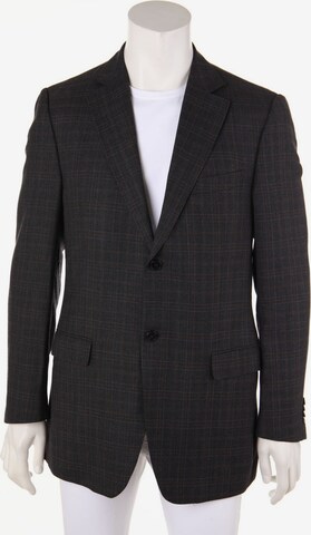 Zegna Suit Jacket in M-L in Grey: front